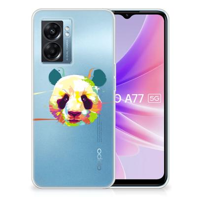 OPPO A77 | A57 5G Telefoonhoesje met Naam Panda Color OPPO A77 | A57 5G Telefoonhoesje met Naam Panda Color