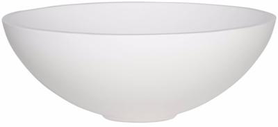 Ben Rodena ronde waskom Ø40x15cm mineraalmarmer mat wit