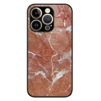 iPhone 14 Pro glazen hardcase - Marble sunkissed - thumbnail