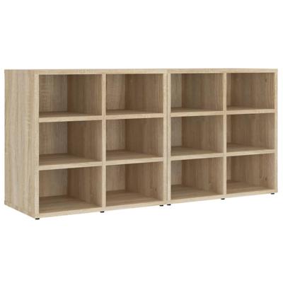 Schoenenkasten 2 st 52,5x30x50 cm sonoma eikenkleurig