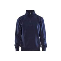 Blåkläder Sweatshirt Jersey 1/2 rits 33651048 | Marineblauw | Maat 3XL - 7330509352168 - thumbnail