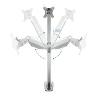 TooQ DB3032TNR-S flatscreen mount voor 1 monitor of LED/LCD-tv (van 13 inch tot 32 inch, tot 9 kg, in hoogte verstelbaar, helling +/-60 graden en 360 graden draaibaar, VESA 75 x 75/100 x 100, zwart) - thumbnail
