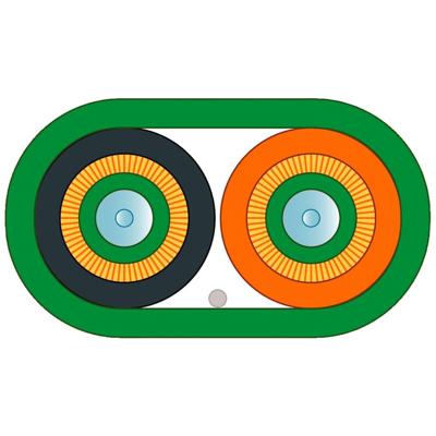 Siemens 6XV18733AH20 Glasvezel Optische vezel Aansluitkabel Groen, Oranje, Zwart 50/125 µ Multimode OM2