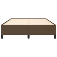 Bedframe stof donkerbruin 140x190 cm - thumbnail