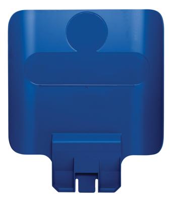 Paneel rubbermaid slim jim rs voor label blauw Paneel rubbermaid slim jim rs voor label blauw