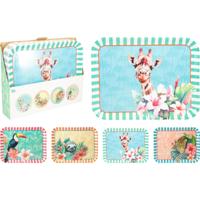 Excellent Houseware Dienblad melamine 37x29cm tropisch - thumbnail