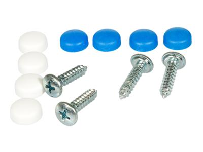 Dresselhaus kentekenplaatschroef assortiment "sb-mix" license plate number sb-m 4.8x19/ caps(blue+white)