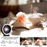 Commlite CM-AEF-MFT BOOSTER Electronic Aperture Control AF Lens Mount Adapter EF Lens - M4/3 Camera met Aputure Booster - thumbnail