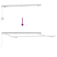 VidaXL Zijde frame wit 3,5 x 2 m metaal - thumbnail