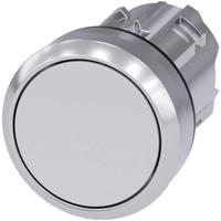 Siemens 3SU10500AB600AA0 Druktoets, 22 mm, rond, metaal, hoogglans, wit, drukknop 1 stuk(s) - thumbnail