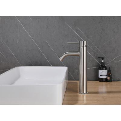 Wiesbaden 304 Wastafelkraan - Verhoogd met Coldstart - RVS