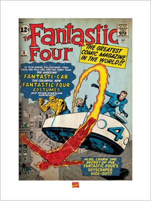 Kunstdruk Fantastic Four - Cover 60x80cm Kunstdruk Fantastic Four - Cover 60x80cm