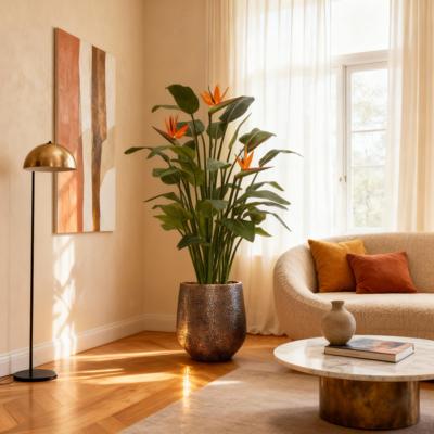 Strelitzia Deluxe kunstplant 145 cm