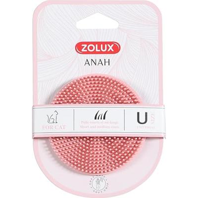 ZOLUX ANAH BORSTEL ROND RUBBER ROZE - thumbnail