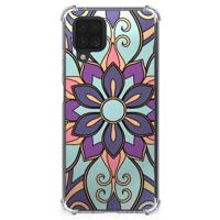 Samsung Galaxy A12 Case Purple Flower - thumbnail