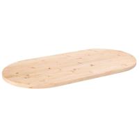 Tafelblad 110x55x2,5 cm massief grenenhout ovaal - thumbnail