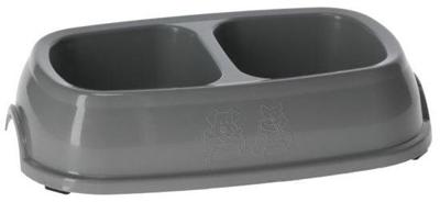 Kunst dubb voerbak 2x200 ml op kleur gesorteerd