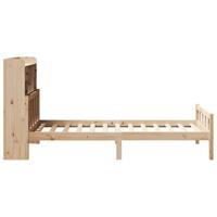 Bed met boekenkast zonder matras massief grenenhout 90x190 cm - thumbnail