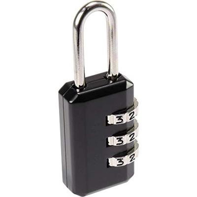 Sygonix SY-5044452 Hangslot 22 mm Zwart Cijferslot