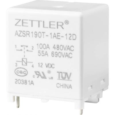 Zettler Electronics AZSR190T-1AE-12D Powerrelais 12 V/DC 100 A 1x NO 1 stuk(s)
