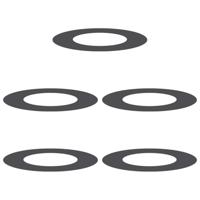 VidaXL Geschikt voor platte boomringen 5 pcs zwart ø40 / 70 cm staal - thumbnail
