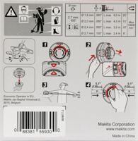 Makita Accessoires Draadkop 2x2 T G M8x1.25rh - 191D92-5 - 191D92-5 - thumbnail