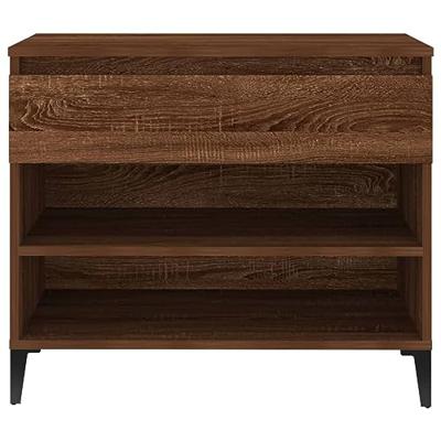 VidaXL Schoenenkast 70x36x60 cm bewerkt hout bruin eikenkleur