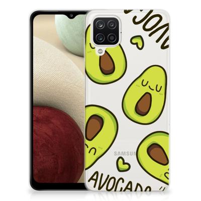 Samsung Galaxy A12 Telefoonhoesje met Naam Avocado Singing Samsung Galaxy A12 Telefoonhoesje met Naam Avocado Singing