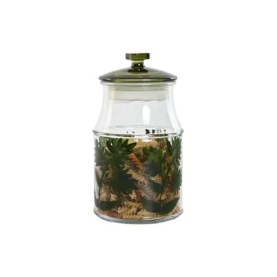 Set van 3 Potjes Home ESPRIT Groen Kristal 1,2 L 3 Onderdelen Set van 3 Potjes Home ESPRIT Groen Kristal 1,2 L 3 Onderdelen