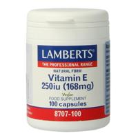 Lamberts Vitamine E 250IE natuurlijk 100 Vegetarische capsules - thumbnail