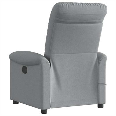 Massagestoel verstelbaar stof lichtgrijs