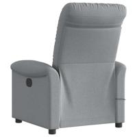 Massagestoel verstelbaar stof lichtgrijs - thumbnail