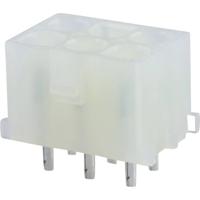 Molex 10844062 Female header, inbouw (standaard) Totaal aantal polen: 6 Rastermaat: 6.35 mm Inhoud: 1 stuk(s) Carton - thumbnail