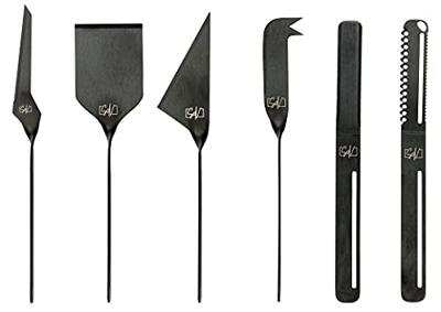 Laguiole Style de Vie Kaasmes en Botermes Zwart - 6 stuks