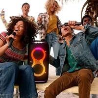 JBL Partybox Wireless Mic Microfoon Zwart - thumbnail