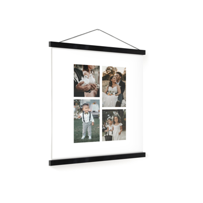 Gepersonaliseerde poster met zwarte posterhanger 40x50