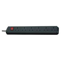 Brennenstuhl 1159503 Eco-verlengkabel 6-voudig zwart 1,5 m 05 VV-F 3 g1,25 - thumbnail