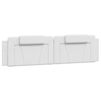 Bedframe "Viana" zonder matras kunstleer wit 200x200 cm - thumbnail