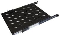 WP Rack WPN-ASS-141060-B Legbord Uittrekbaar 1U Zwart - 600mm Diep - thumbnail