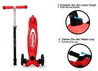 Jamara KickLight Scooter red - thumbnail