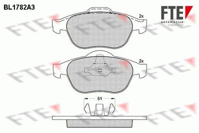 Remblokken set BL1782A3