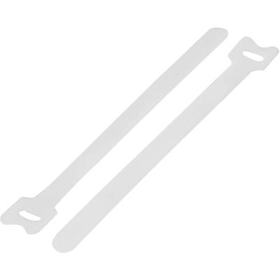 TRU COMPONENTS TC-MGT-150WE203 Klittenband kabelbinder Om te bundelen Haak- en lusdeel (l x b) 150 mm x 12 mm Wit 1 stuk(s)