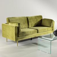 Nohr 3-zits Bank 'Tylan' Velvet, kleur Groen - thumbnail