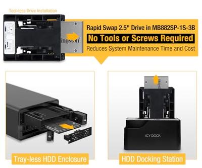 Icy Dock EZConvert Lite 2,5 naar 3,5 adapter Icy Dock EZConvert Lite 2,5 naar 3,5 adapter