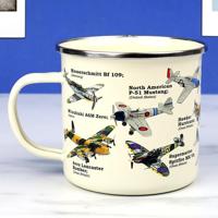 Gift Republic Vliegtuig Emaille Mok - thumbnail