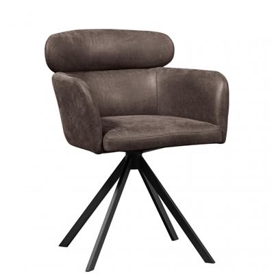 Woood Fenne eetkamerstoel Zwart/Grijs