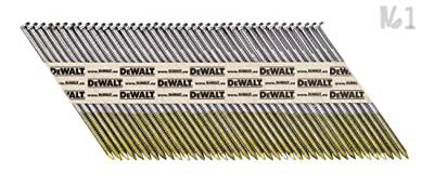 DeWALT DNPT28R75Z 33º Papiergebonden Spijkers 2.8x75mm Helder / Geringd VE=2200