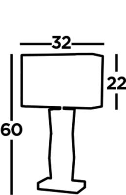 Searchlight Schemerlamp Mirror zwart met spiegelglas EU5110BK