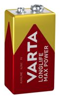 Varta LONGLIFE Max Power 9V Bli 1 9V batterij (blok) Alkaline 640 mAh 9 V 1 stuk(s) - thumbnail