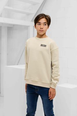 Malelions Hollywood Map Sweater Kids Beige - Maat 164 - Kleur: BeigeZwart | Soccerfanshop